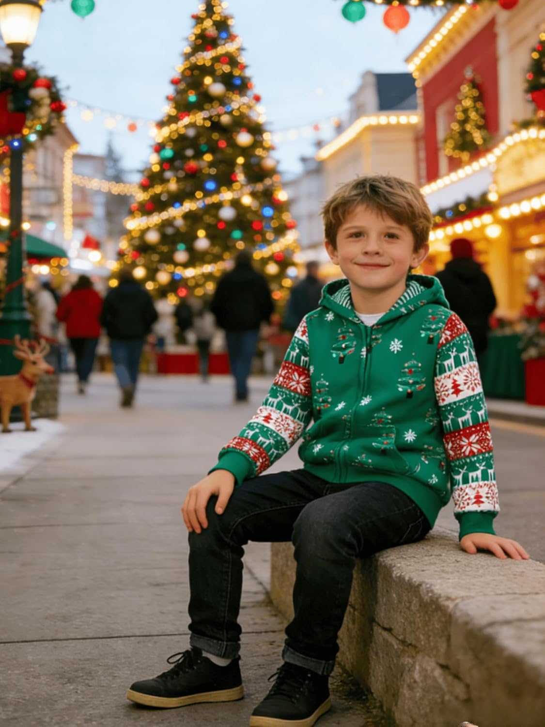 Toddler Zip Up Hoodie Sweatshirt Fall Clothes Boys Jacket With Hood 2-7 Years - Image 5