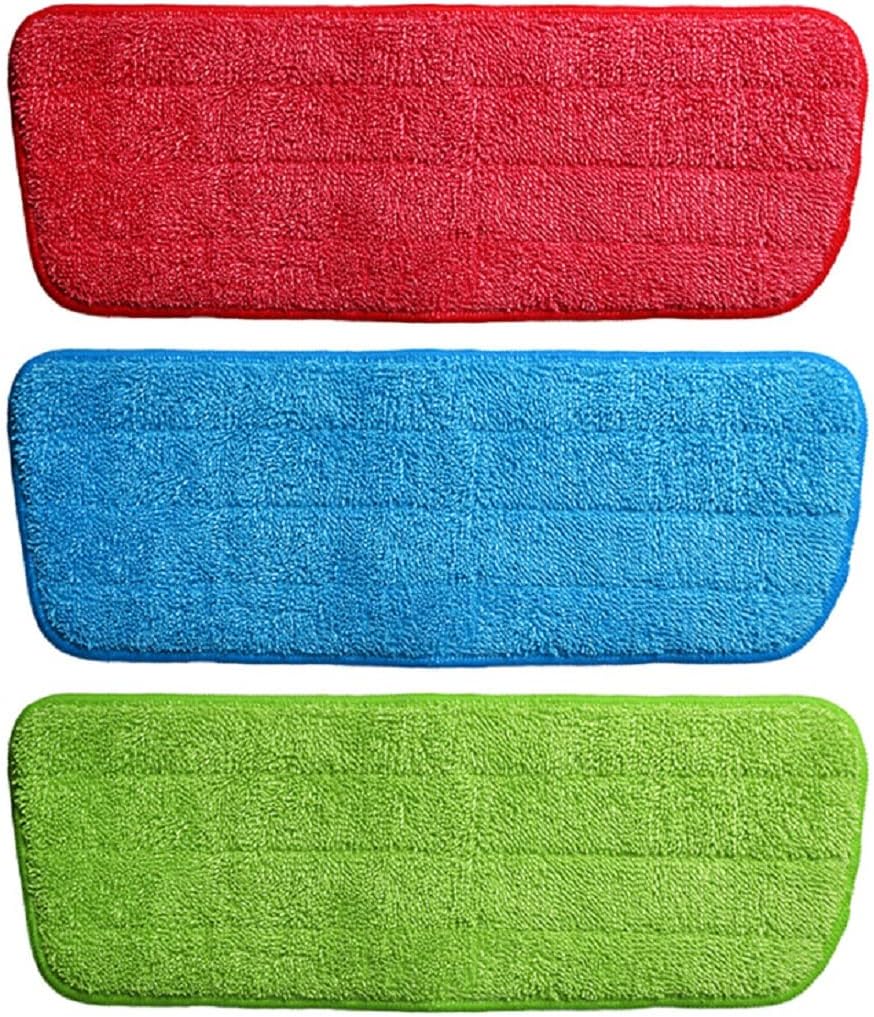 Maharsh Replacement Microfiber Spray Mop Pads Refill Cloth Heads for Spray Mops (42x14 cm, Multicolour) (3)