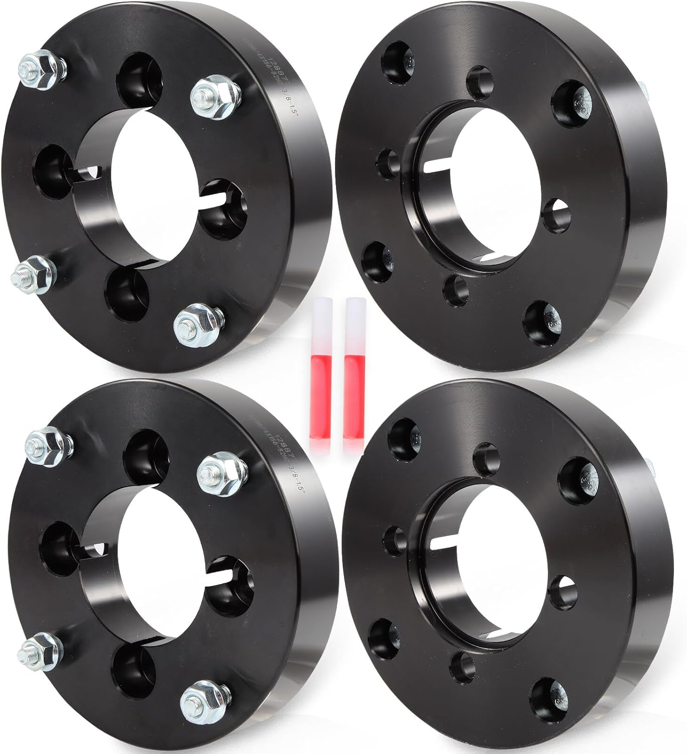 ECCPP 4PCS change bolt pattern from 4x110 to 4x156 Wheel Adapters Conversion 1.5 inch 4 lug Fit for Yamaha Wolverine 450 2006-2010 for Yamaha Kodiak 450 2003-2004 with Studs 3/8 Centric Bore 90mm-4PCS