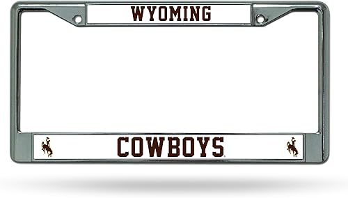 Miniatura 39 de Rico Industries NCAA Premium 12" x 6" Chrome Frame with Plastic Inserts - Car/Truck/SUV Automobile Accessory