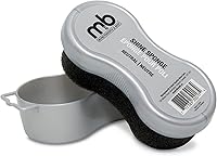 M&B Shine Sponge Neutral - Instant Shoe Polish for Leather Shoes, Boots, Handbags - Pre-Soaked Quick Shine