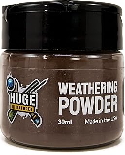 Huge Miniatures Weathering Powder, Peat Pigment for Model Terrain Scenery and Vehicles by Huge Minis - 30ml Flip-Top Container