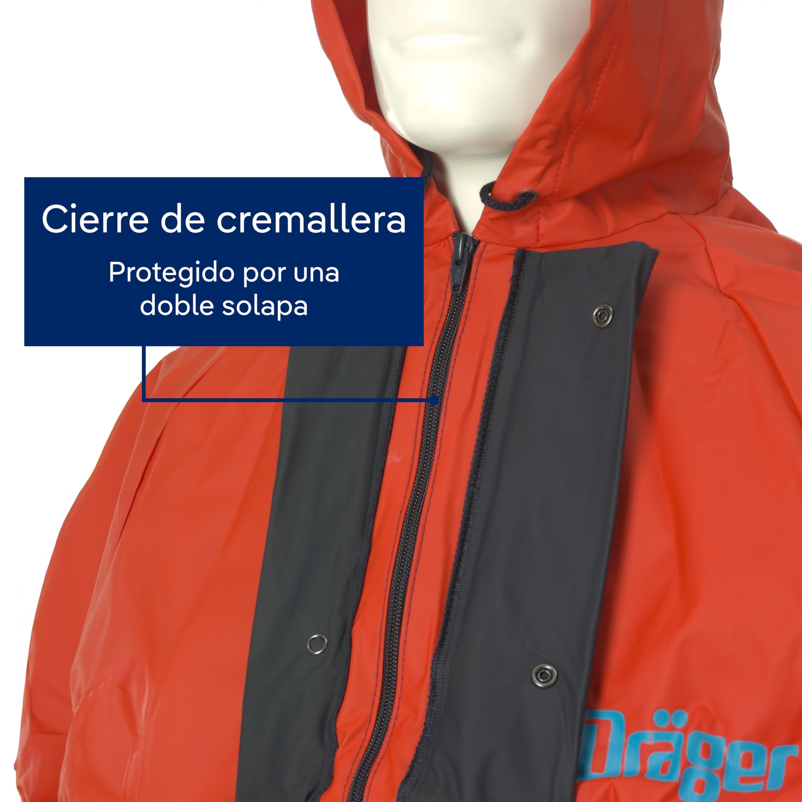 Dräger Mono de protección SPC 2400 Flexothane | Traje-peto de seguridad y Tejido transpirable - Especialmente ligero con aprox. 0,7 kg