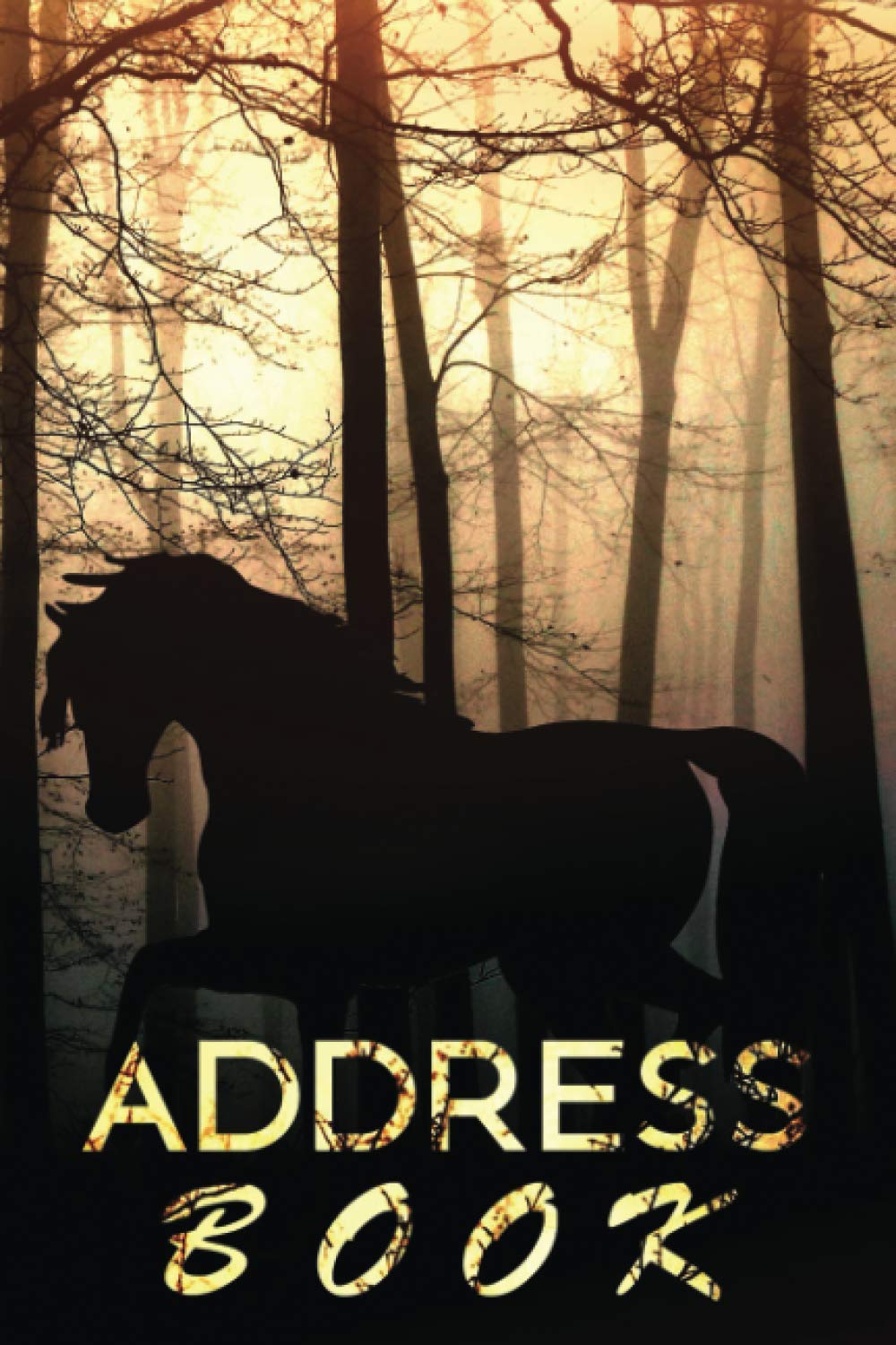 Horse Address Book with A-Z Tabs: Contacts Organizer and Notes With Alphabetical Tabs