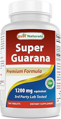 Miniatura 1 de Best Naturals Super Guarana 1200 mg 180 comprimidos