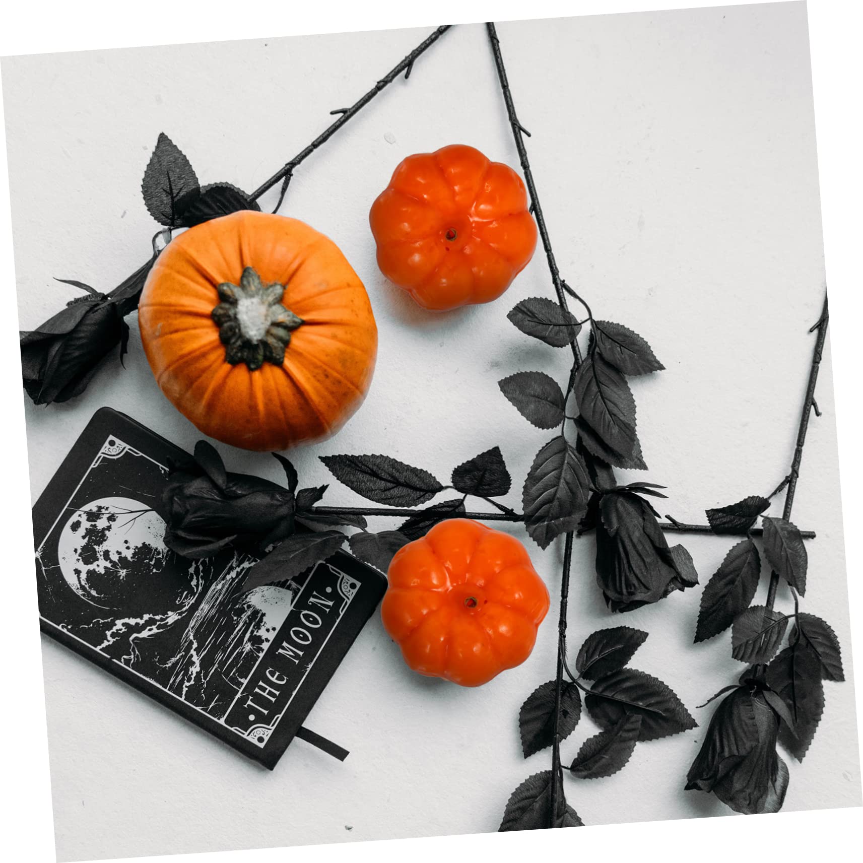 Zerodeko 7 Sätze Kürbis Dekoration Kürbisdekor Im Freien Gefälschte Schaumkürbisse Kürbis Kranz Halloween-deko-zubehör Schaumkürbisse Klein Halloween-kürbis Pu-kleber Orange 100 Stück * 7