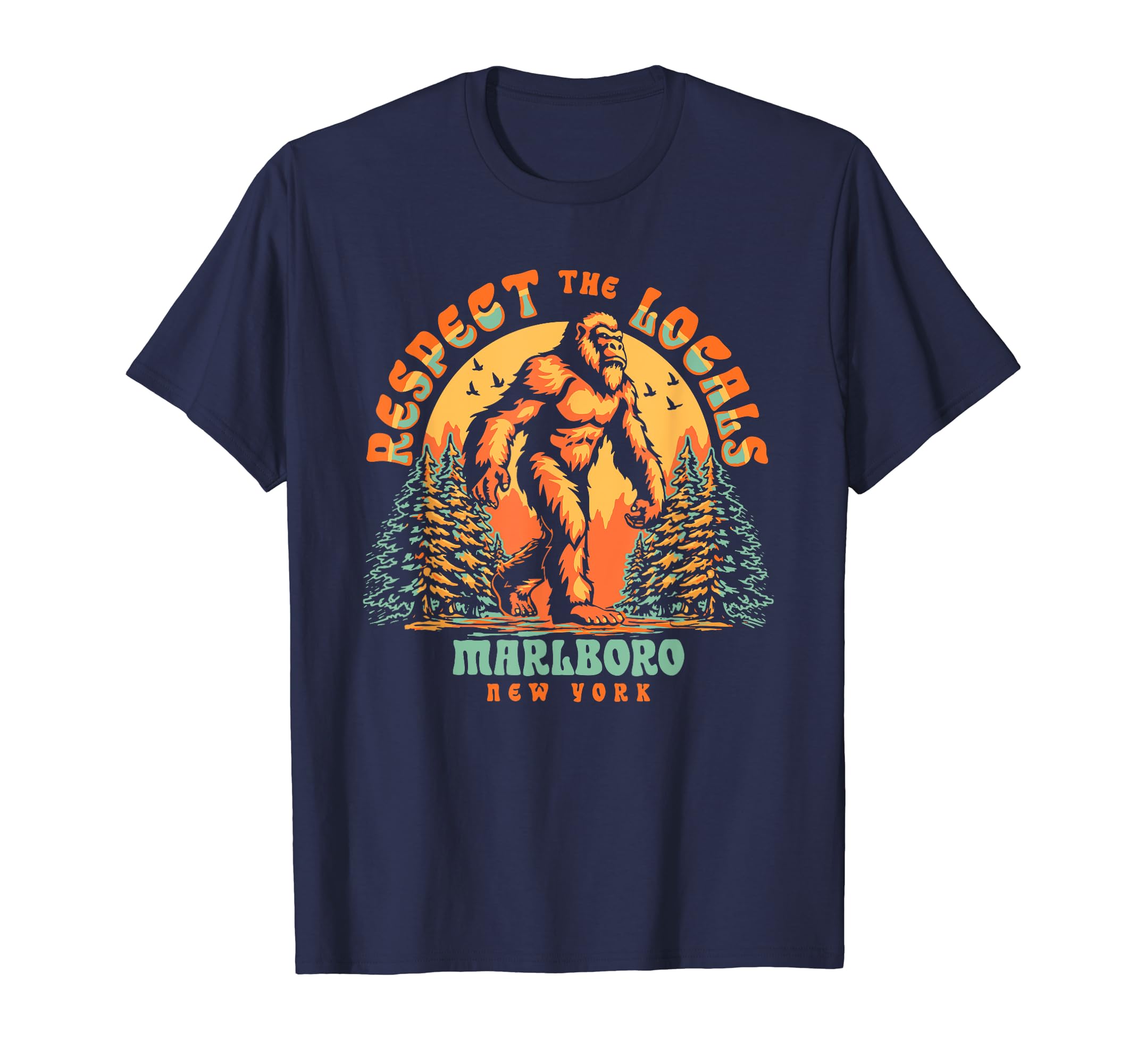 Marlboro New York Respect the Locals Bigfoot Sasquatch T-Shirt