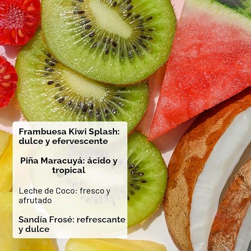 Miniatura 2 de eos Bálsamos labiales 100% naturales: leche de coco, piña, sandía rosada y frambuesa kiwi, cuidado labial de humedad durante todo el día, 0.14