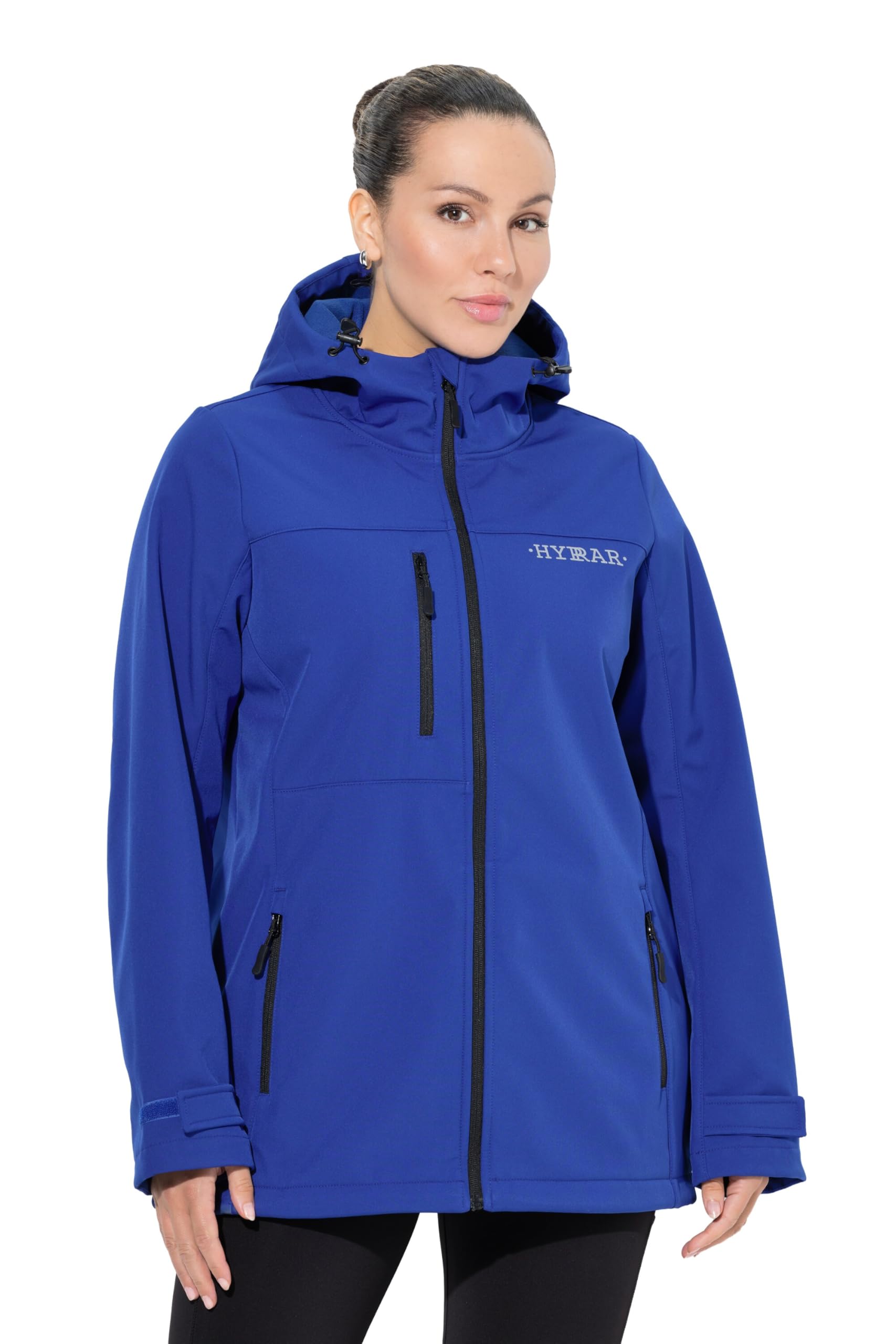 Ulla Popken Damen große Größen Übergrößen Plus Size HYPRAR Softshelljacke, wasserabweisend, Stretch, Reflektor 834656