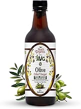 AVG Health Organics Olive Vinegar, Zaitoon Sirka/Jaitoon Sirka with Mother, Helps in Weight Loss, Natural Detox, Natural & Unfiltered 500ml
