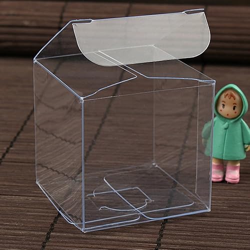 Miniatura 4 de Paquete de 2550100 cajas de regalo transparentes, cajas de plástico de PVC transparente, cajas cuadradas para Acción de Gracias, Navidad, boda,