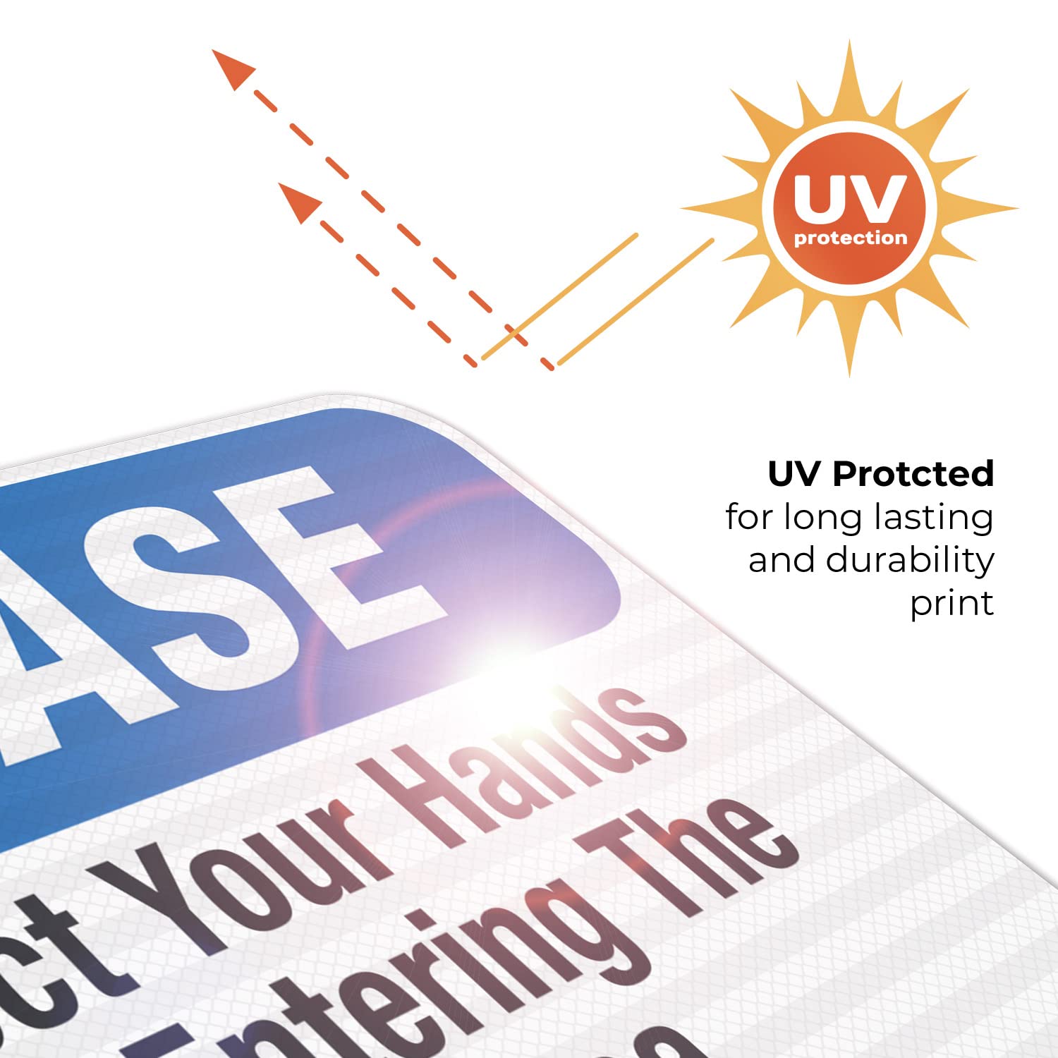 Social Distancing Sign, Disinfect Your Hands Before Entering The Pool, 12x18 Inches, 3M EGP Reflective .063 Aluminum, Fade Resistant, Easy Mounting, Indoor/Outdoor Use, Made in USA