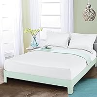 Vista 51 de Mocassi Sábana Bajera Ajustable Matrimonial - Sábanas Refrescantes de Bolsillo Profundo hasta 16 pulgadas - Hotel de Lujo 1800 Premier - Sábanas Más