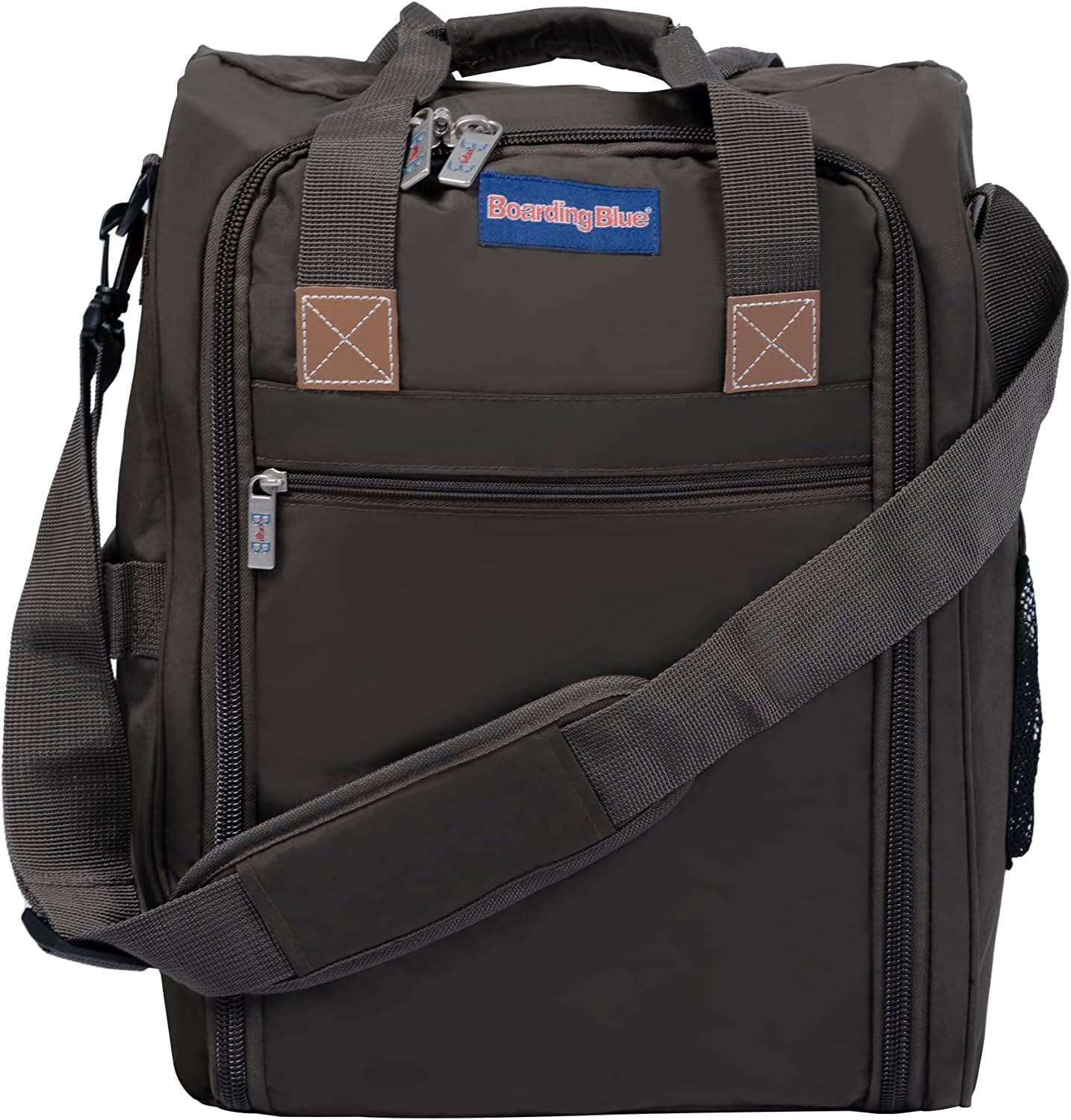 Personal Item Underseat Travel Bag - Fits 17 x 13 x 8 Inches - Suitable for Major Airlines including Spirit, Jetblue, Frontier, and American - Duffel Bag Design (Beige)