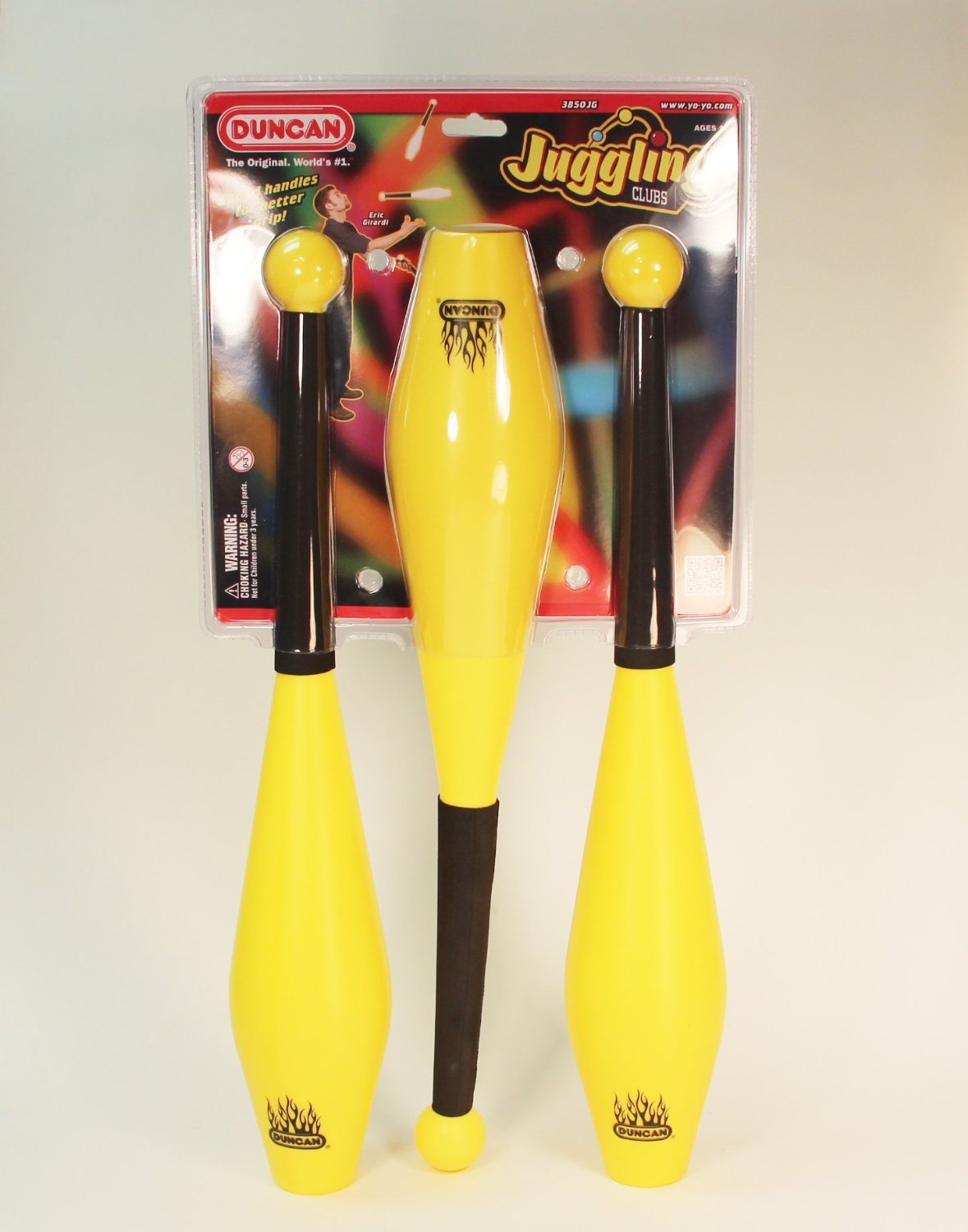 Duncan Juggling Clubs - 3 Clubs, 19 inches, 195g Each, Kid, Unisex, Sports, Improve Hand-Eye Coordination