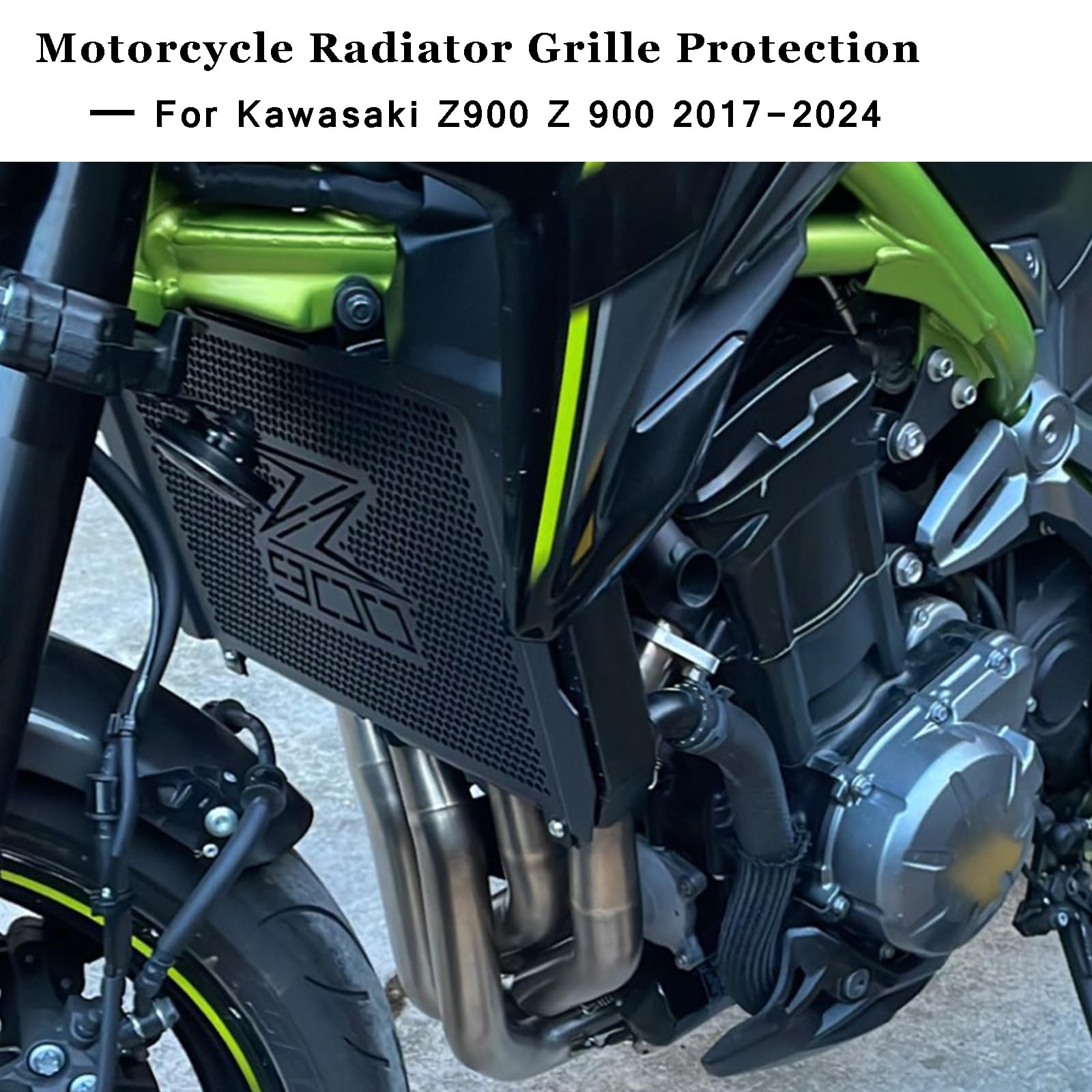 Grille De Radiateur De Protection Pour Kawasaki Z900 (2017-2023) - Acier - Montage Direct Sur Cadre