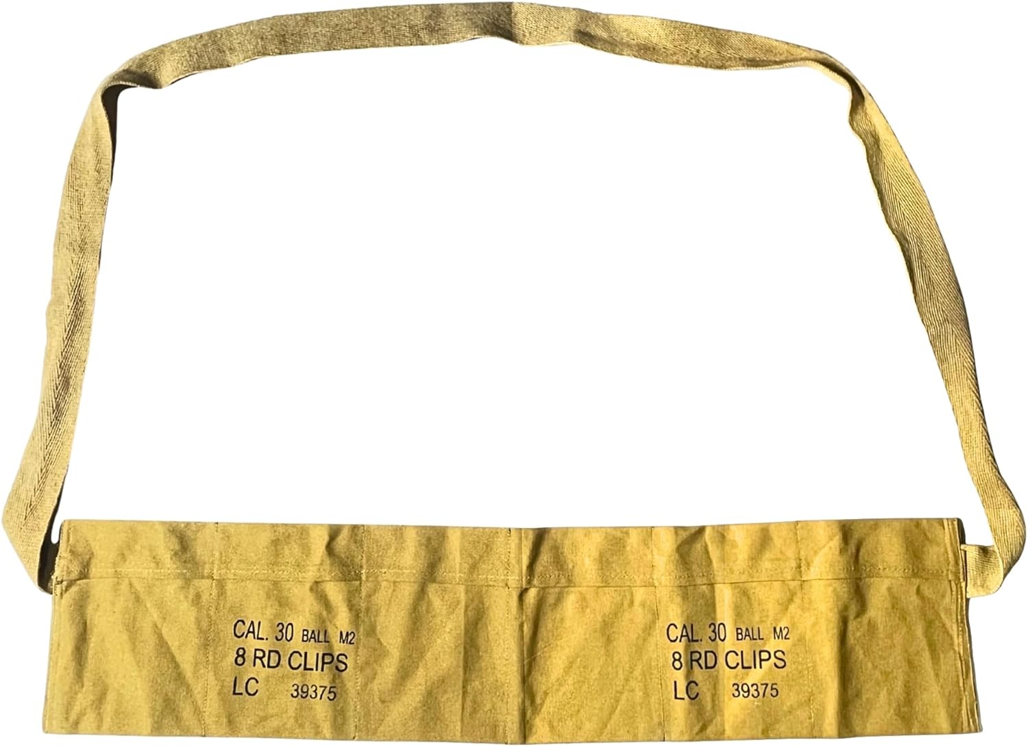 warreplica WWII Korean war US Army Bandolier for M1903 Springfield / M1 Carbine / M1 Garand .30-06 Springfield 7.62×63mm Marked - Reproduction