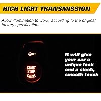 Vista 6 de x xotic tech Cubierta de Repuesto del Botón de Encendido del Interruptor de Motor de Arranque y Parada Deportivo Negro Compatible con BMW 2 3 4 5 6