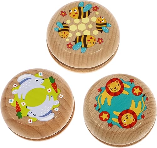 ifundom 3pcs Cartoon Yo-yo Toys for Kids Yoyo for Kids Retro Gifts Mini Toys Beginner Ball Toy Goody Bag Toys Toddler Toys Goodie Bag Toys Kid Toys