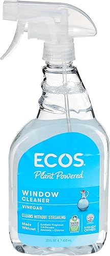 Earth Friendly Products Limpiador de ventanas con vinagre, 22 onzas