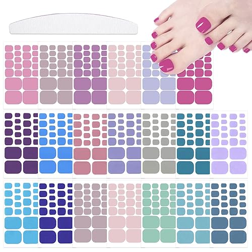 20 Sheets 440 Pcs Toenail Stickers for Women, Toe Nail