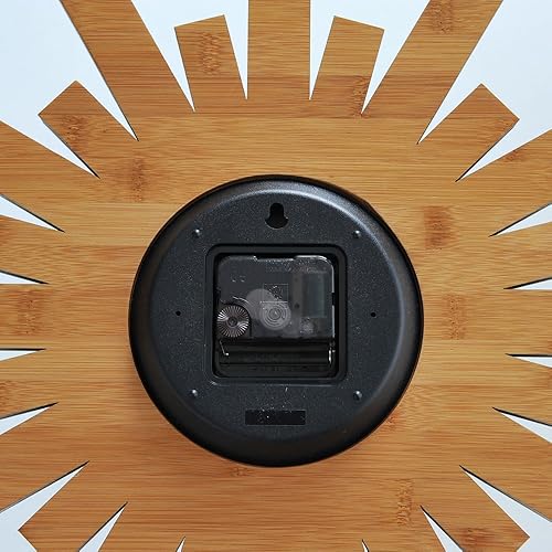 Miniatura 6 de Alessi Raggiante Reloj de Pared, 18.9 x 18.9 x 2.8 in, Madera