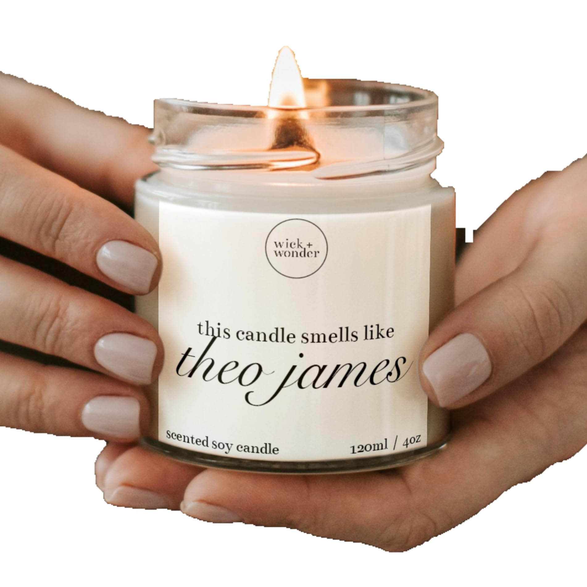 Smells Like Theo James Candle | Luxury Soy Wax Candle | Theo James Gifts | Celebrity Candles | Funny Candle Gifts For Her, Him | Theo James Merch (120ml, 20hrs burn)