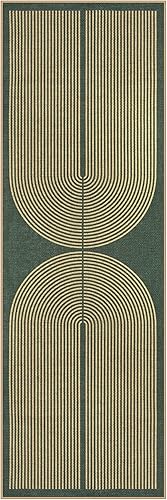 Vista 26 de Lahome Alfombra moderna de yute, de 2 x 8 pies, lavable, para entrada, granja, cocina, antideslizante, para interiores y exteriores, alfombra