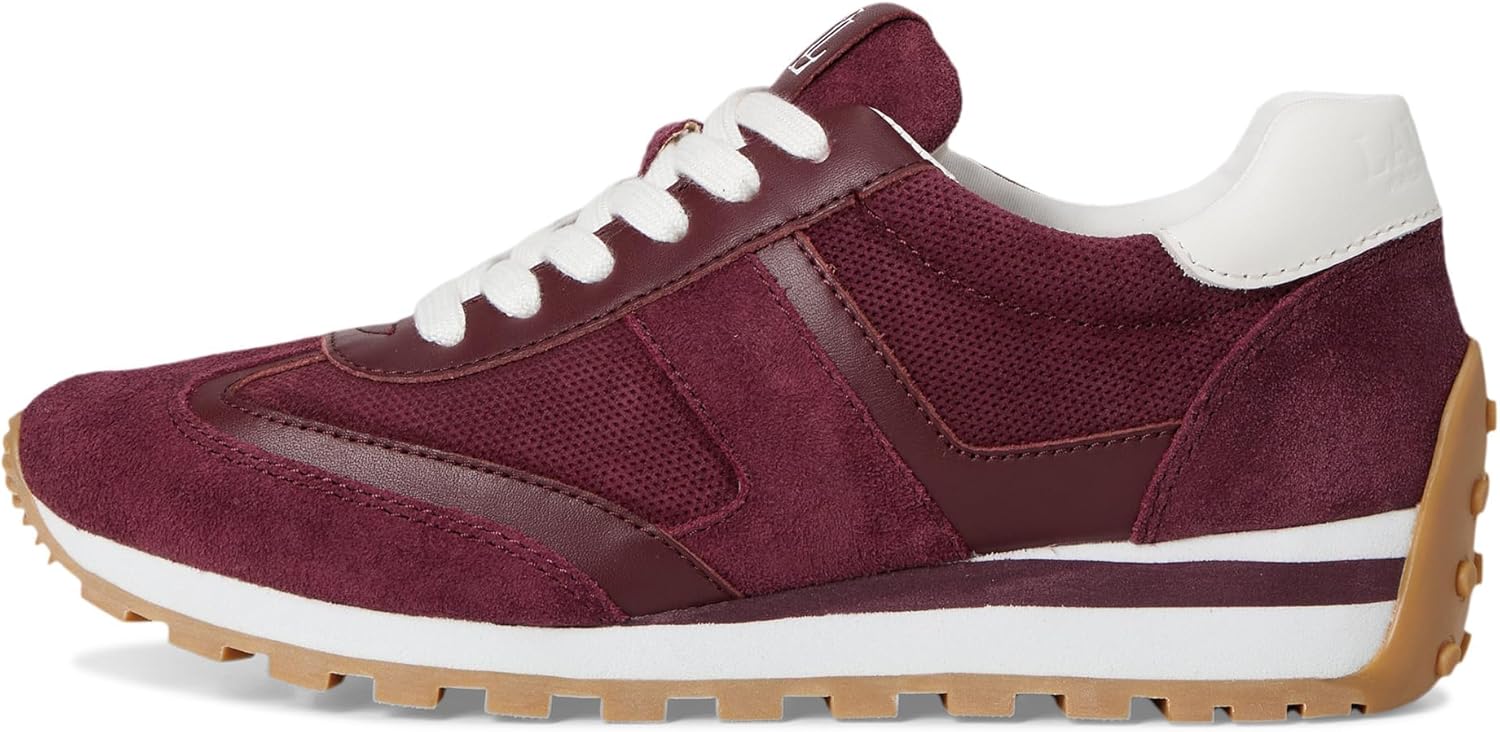Lauren Ralph Lauren Dani Perforated Suede Sneakers - Image 8