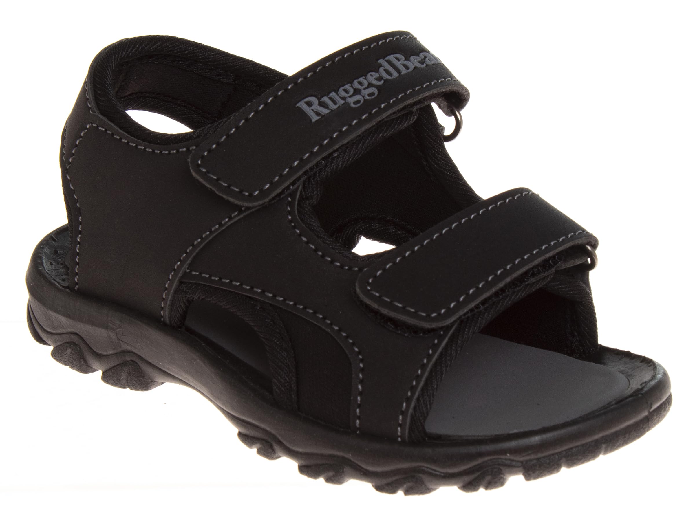 Rugged Bear Kids Boys Girls Open-Toe Outdoor Sport Water Sandals - beach pool slide adjustable strap shoes athletic summer (Toddler/Little Kid/Big Kid)