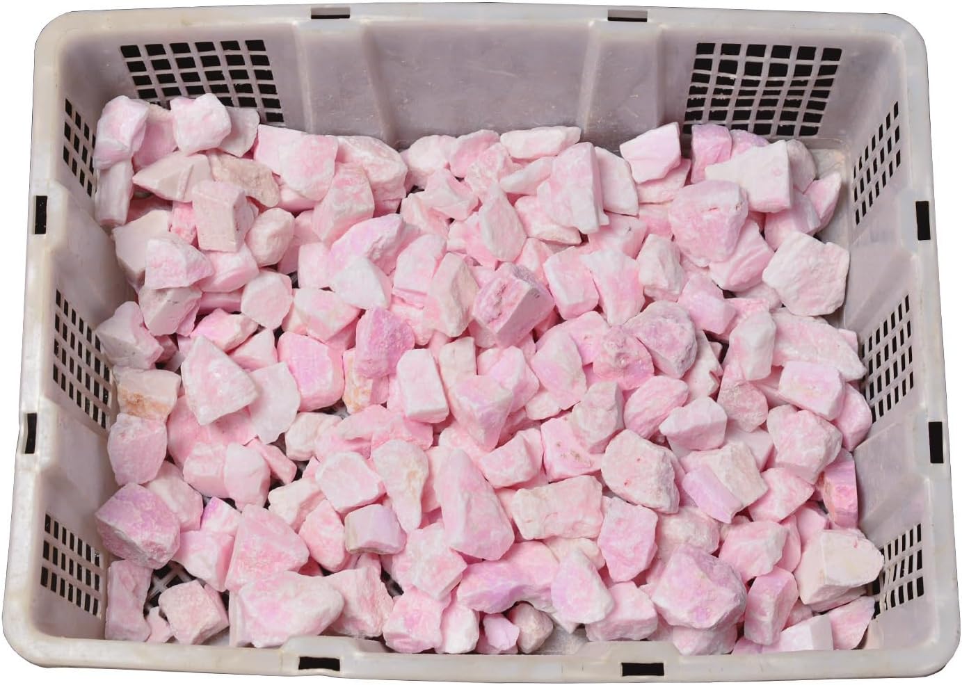 WHZHDMA Bulk Natural Crystal Rough Stone Natural Pink Aragonite Ore Crystal Rough Stone Ornaments Ore Specimen Rough Material Demagnetizing Stone Crushed Stone Rocks Stones and Crystals