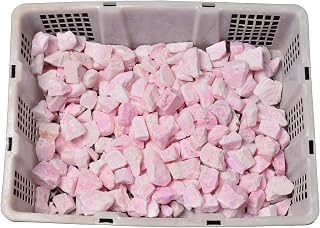 WHZHDMA Bulk Natural Crystal Rough Stone Natural Pink Aragonite Ore Crystal Rough Stone Ornaments Ore Specimen Rough Material Demagnetizing Stone Crushed Stone Rocks Stones and Crystals