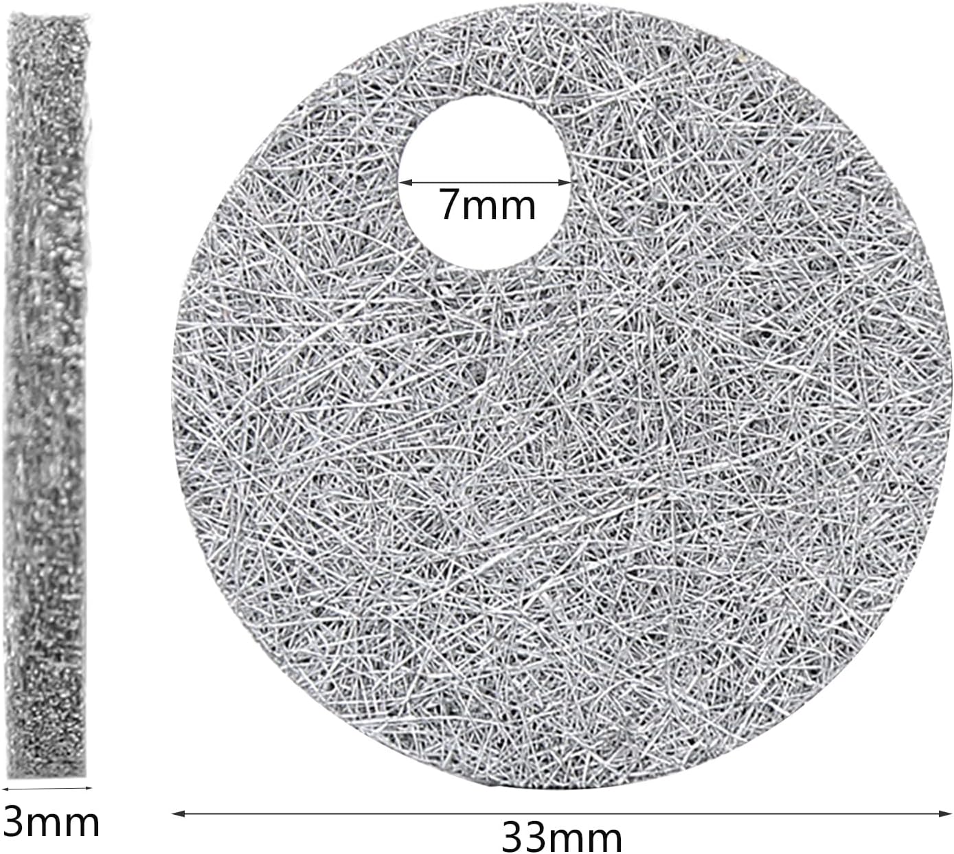 2 Pcs Heater Burner Screen Mesh Compatible with Webasto Air Top 2000 2000D 2000ST Single Hole Combustion Screen Mesh Gasket 33mm