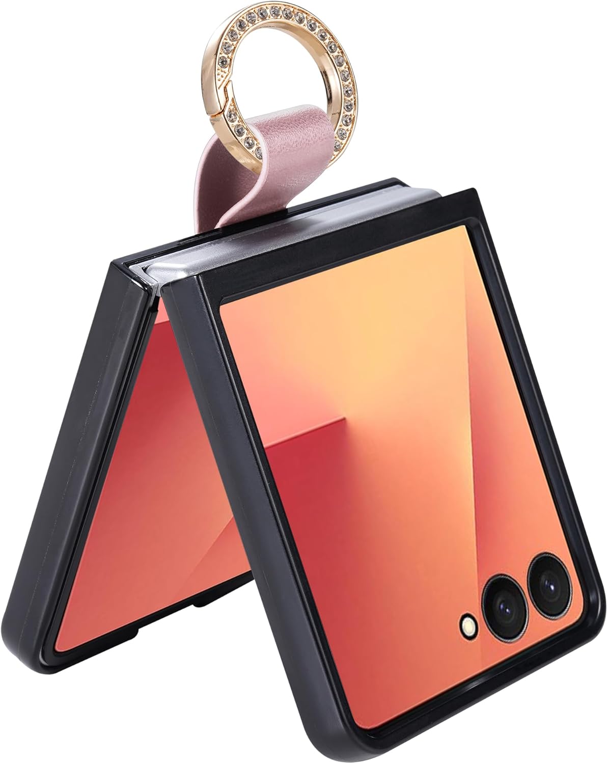 Wallet Case for Samsung Galaxy Z Flip 7 FE, Ring Leather Cover