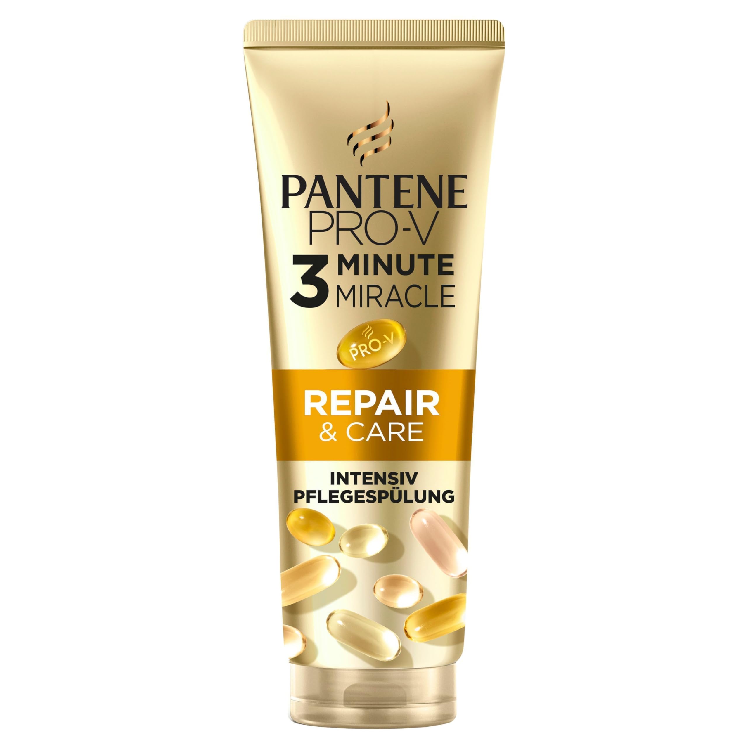 Pantene Pro-V Repair & Care 3 Minute Miracle Spülung 160ml Trockenes, Geschädigtes Haar, Pro-V-Formel mit Active Nutri-Plex, Hilft, Sichtbare Schäden in Nur 1 Anwendung zu Reparieren, Regeneriert Haar