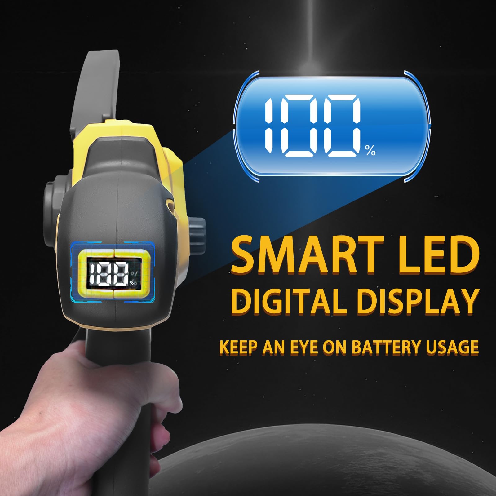 Mini motosierra compatible con batería Dewalt de 20 V MAX,8 pulgadas y 6 pulgadas Mini motosierra inalámbrica 2 en 1, motor de cobre puro sin escobillas de 1000 W, velocidad de cadena de 4.6 m/s para