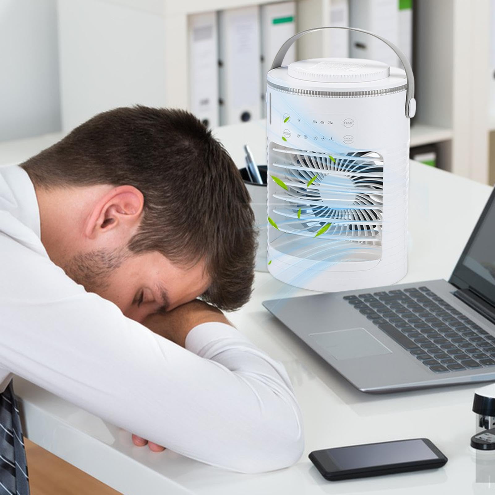 Ventilador Portátil Con Nebulizador 3 Velocidades Desmontable Portátil