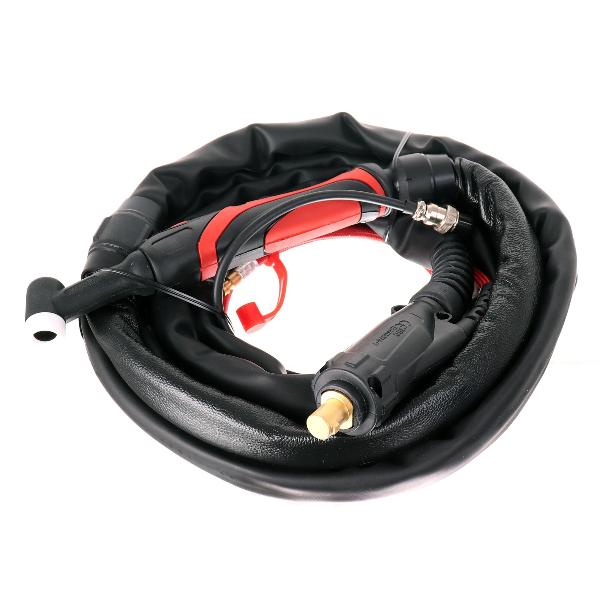 TC Technic – Antorcha de soldadura TIG SR-26 – 4 m – Conector de 13 mm | Antorcha flexible con mango ergonómico – para equipos de soldadura TIG – комплектa con accesorios para trabajos de soldadura.