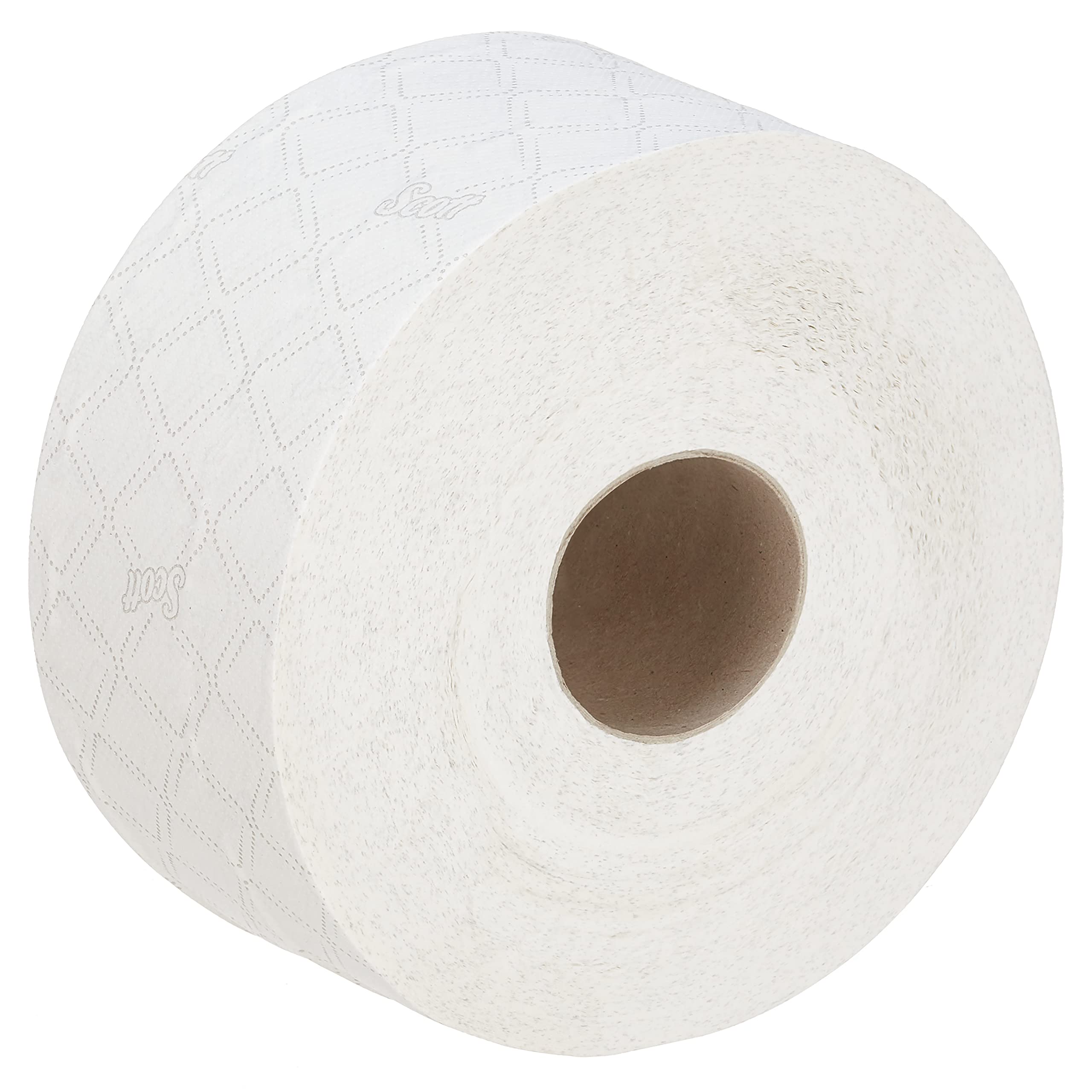 Scott Essential 8615, Maxi rotolo di Carta Igienica, Carta Igienica a 2 Veli, 12 Rotoli x 500 Fogli di Carta Igienica Bianchi, 2.400 m