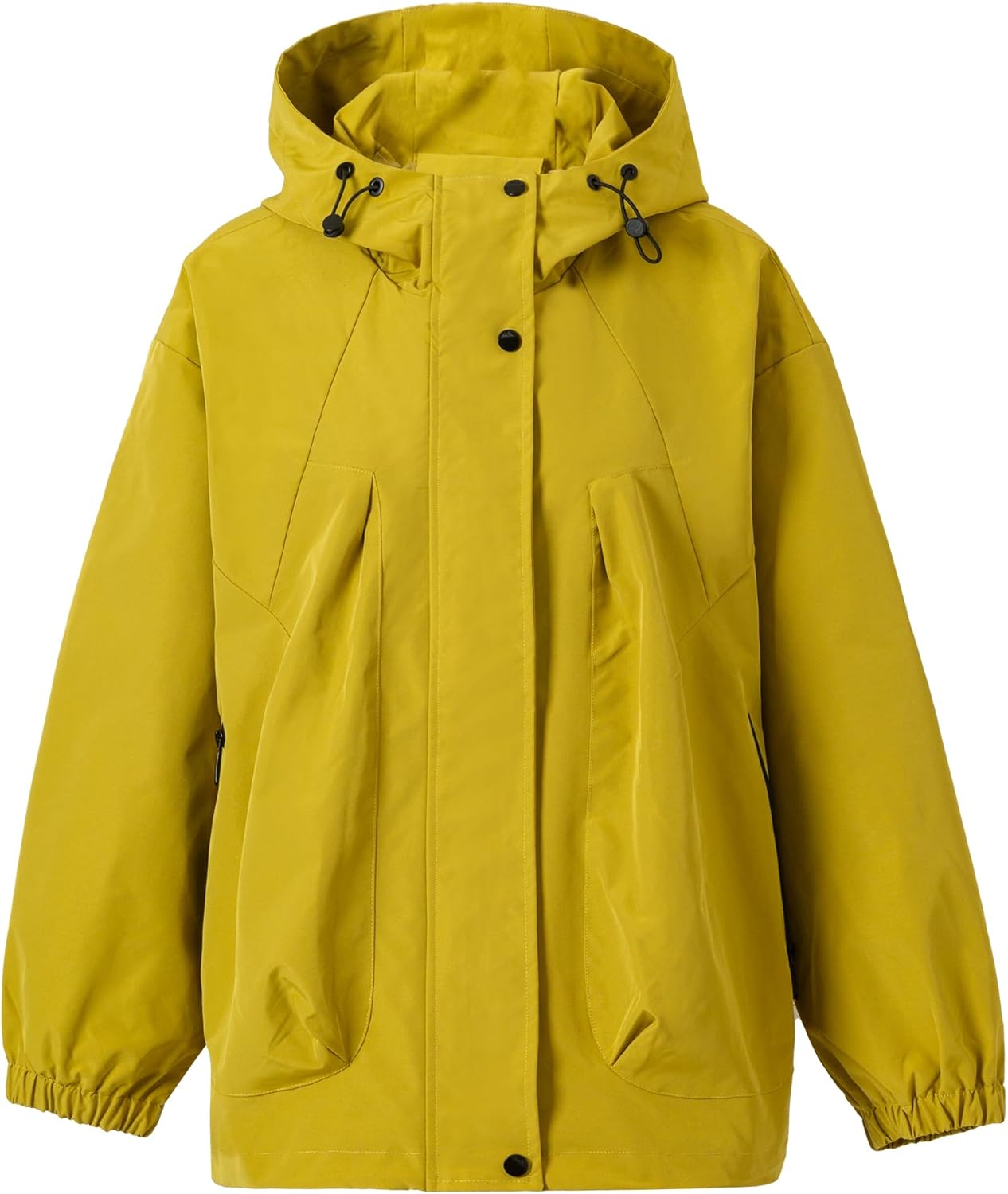 Men's Jacket Waterproof Lightweight with Hood for Golf Hiking Travel.