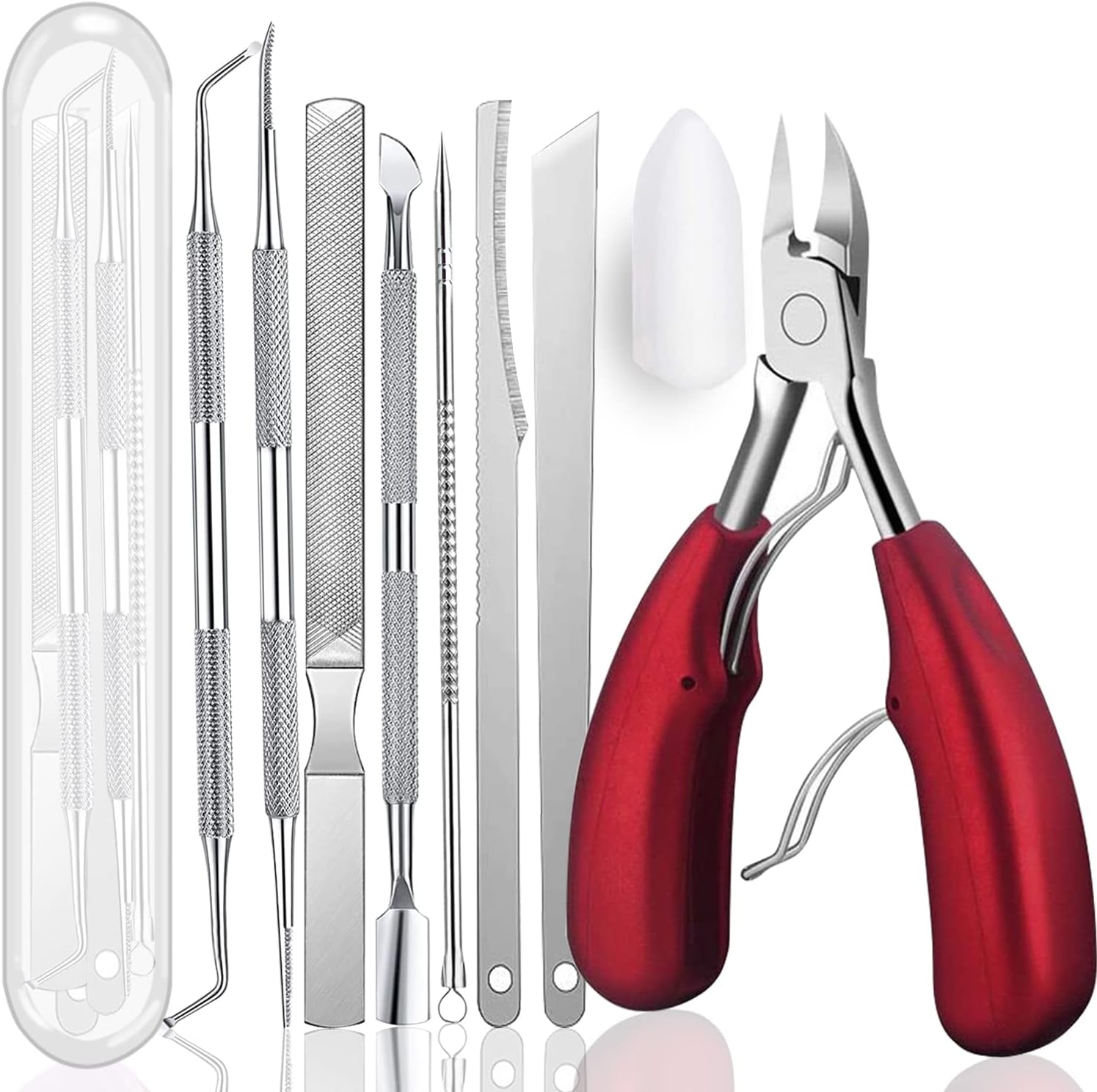 Pedicure Knife Set for Feet, 7pcs Ingrown Toenail File and