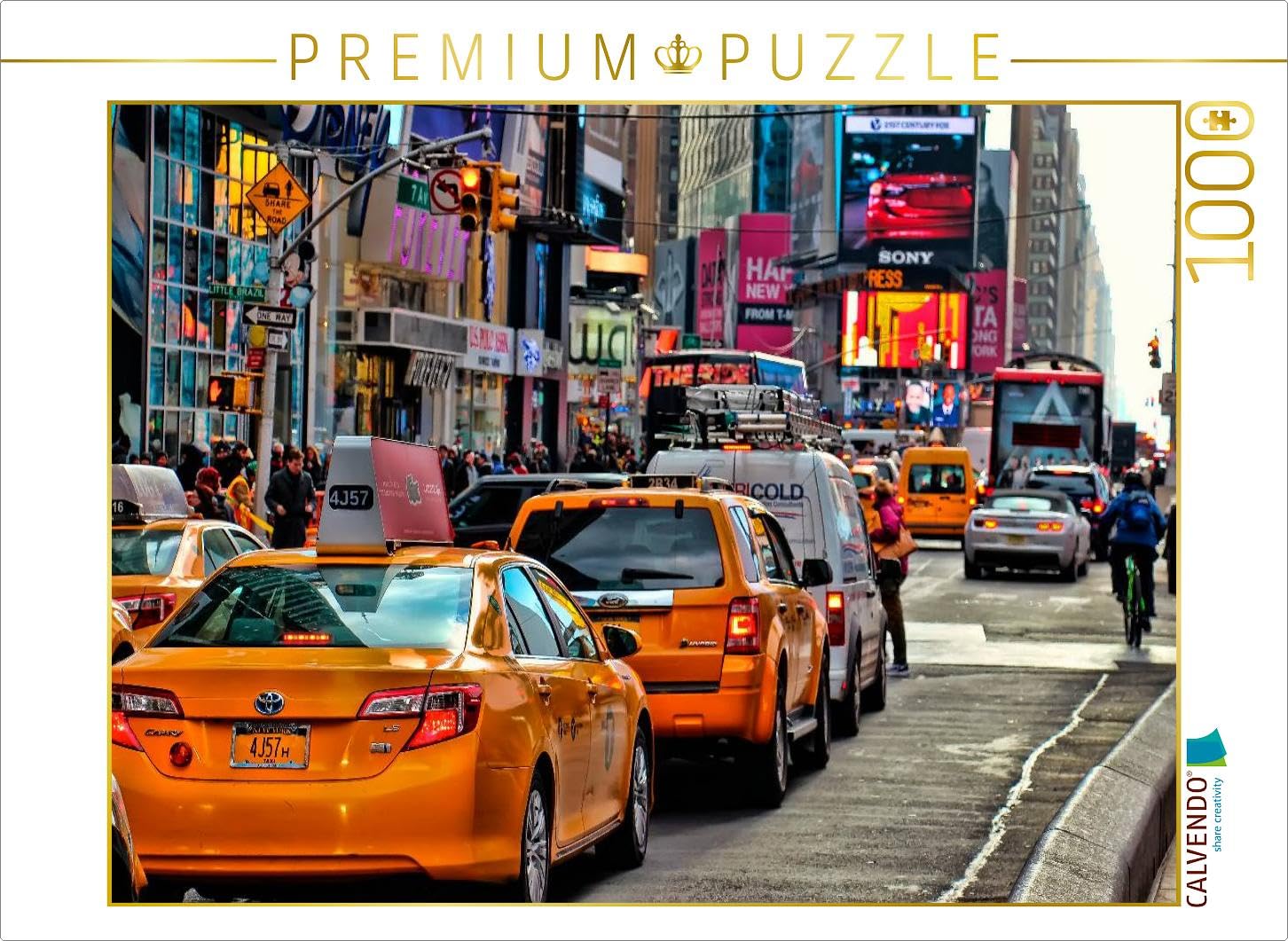 CALVENDO Puzzle New York - Seulement dans Un Taxi 1000 Pieces 64 x 48 cm from Peter Roder