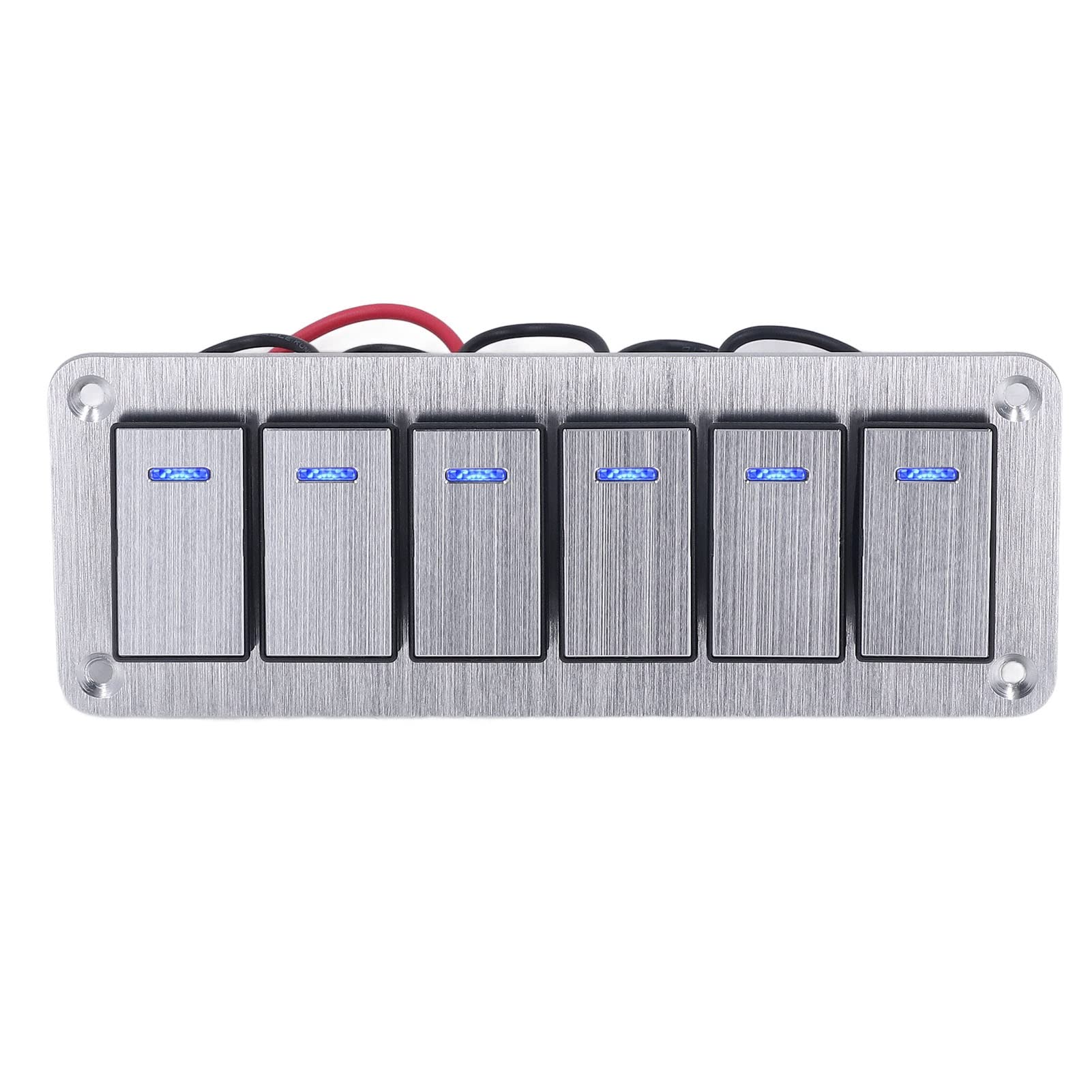 Panneau Interrupteur 6 Gangs 12V 40A Avec Boîtier - Bateau Voiture Camping-Car