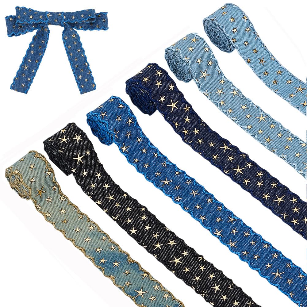 Ruban en denim pour invitations de mariage et emballages cadeaux élégants