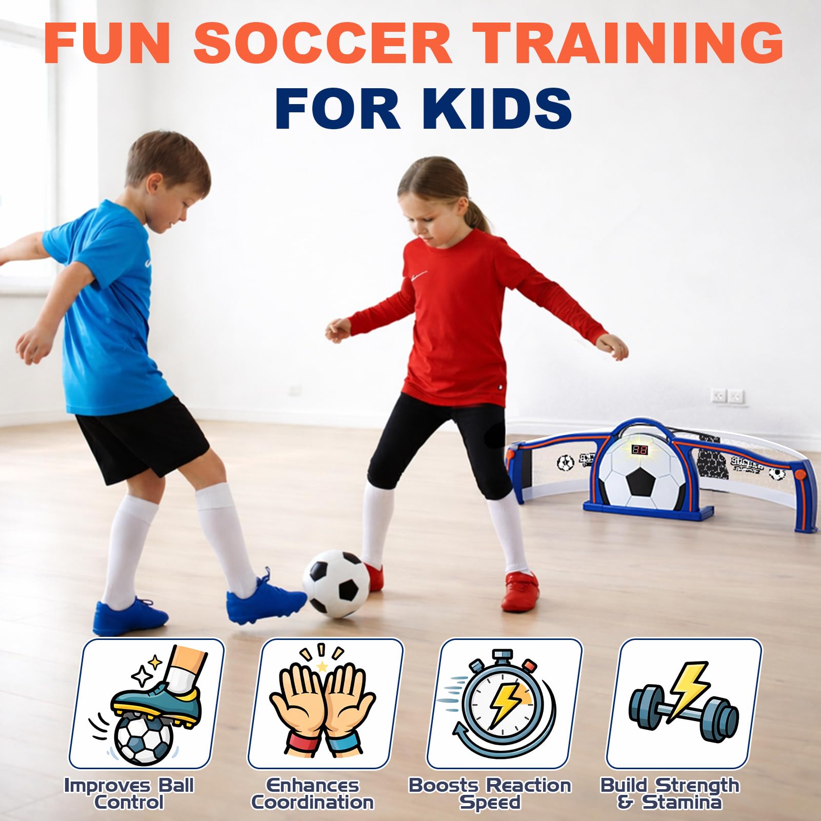 Dreamon Fussball Geschenke Jungen, Fußball-Übungen Spiele, Fußball Kinder Spielzeug für Garten Indoor Outdoor, Geburtstag & Ostern Geschenke für Jungen und Mädchen ab 6 7 8 9 10 Jahren