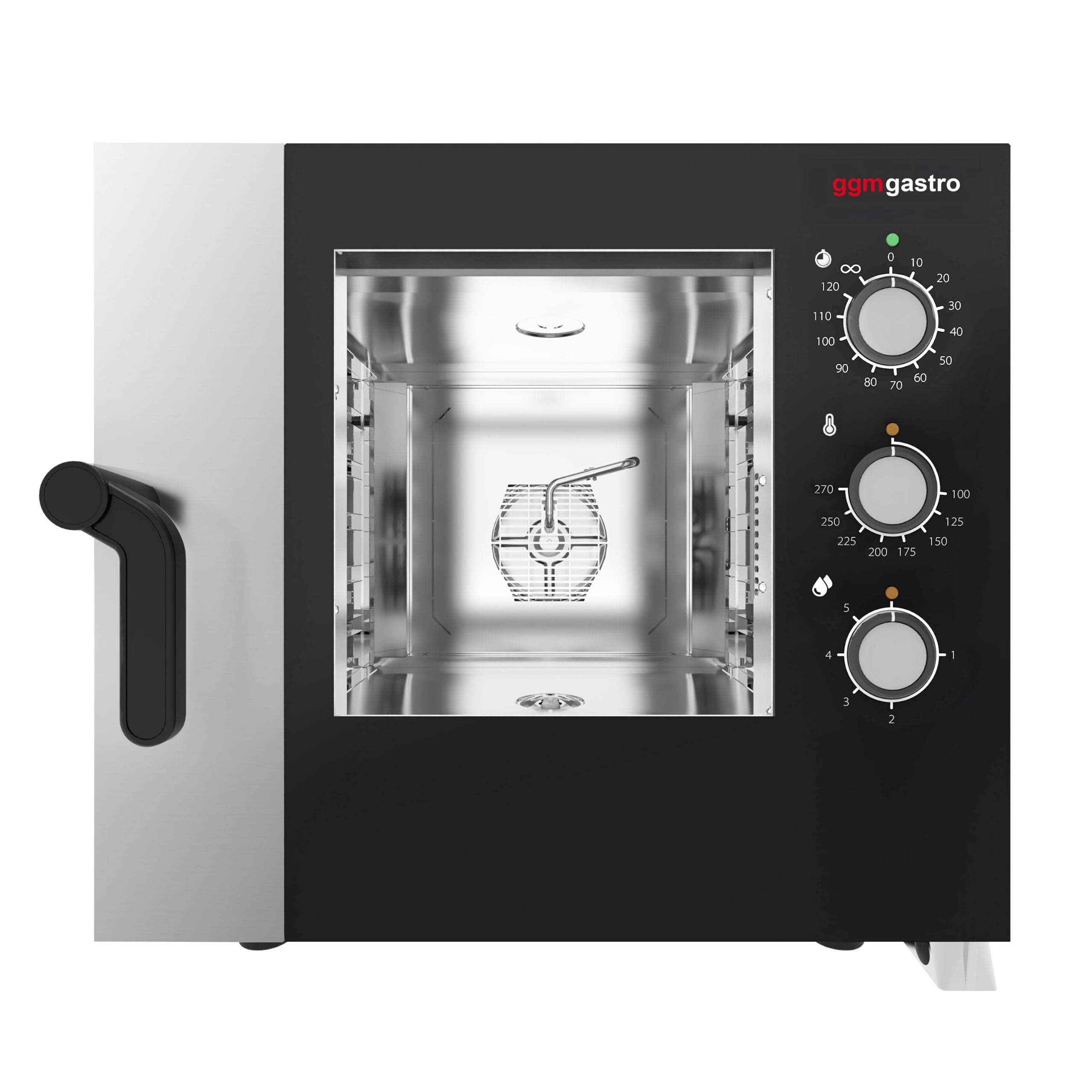 GGM Gastro Kombidämpfer 5x GN 1/1 Manuell | Ideal für Dauereinsatz, hochwertige Edelstahlbauweise, einfache Reinigung, platzsparend stapelbar, intuitive Bedienung
