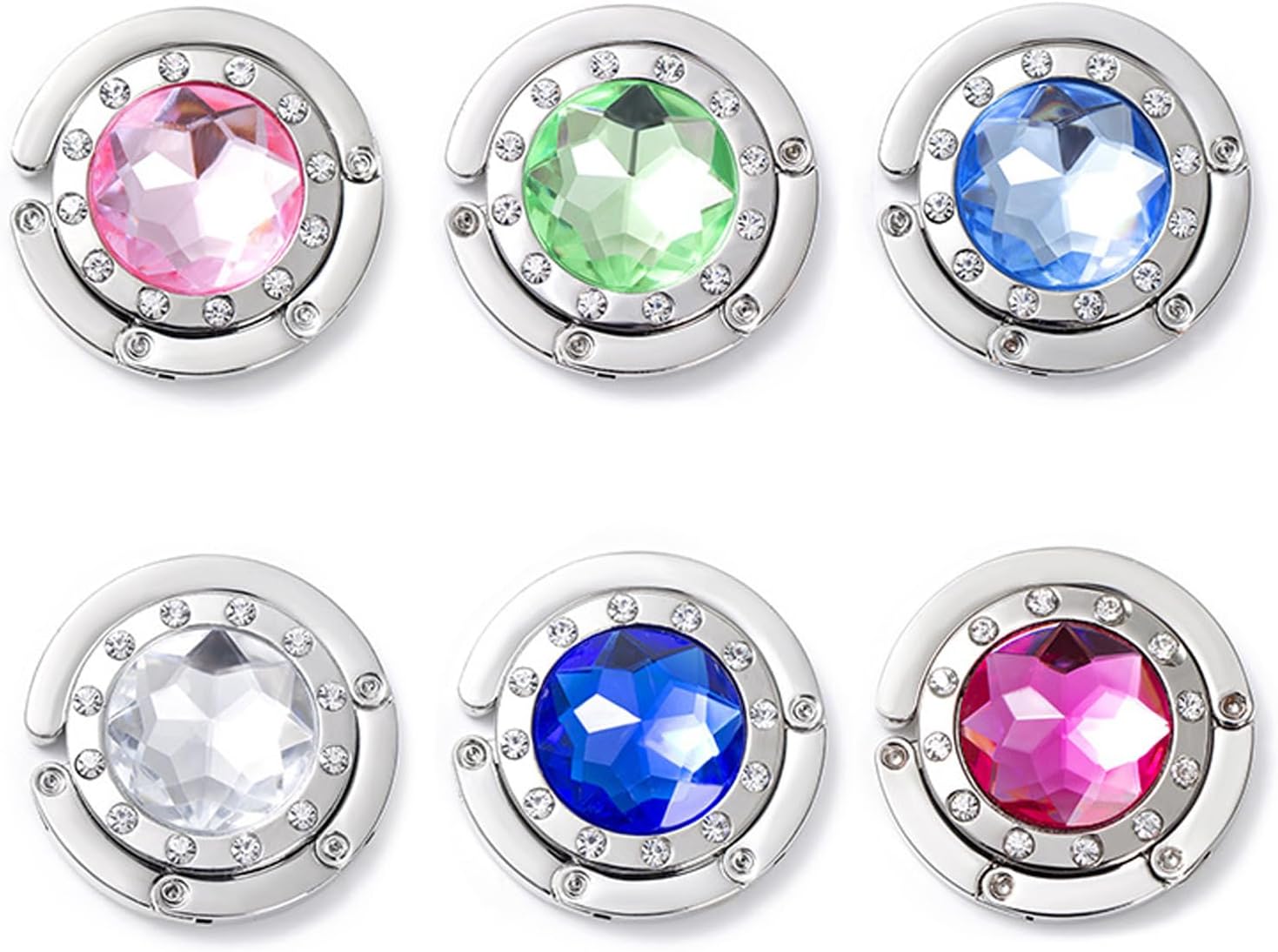 Amazon.com: MYLEUS 6 PCS Handbag Hooks for Tables,Portable Hook,for ...