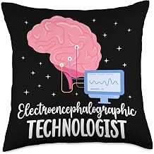 Electroencephalographic Technologist EEG Tech EEG Technician Throw Pillow