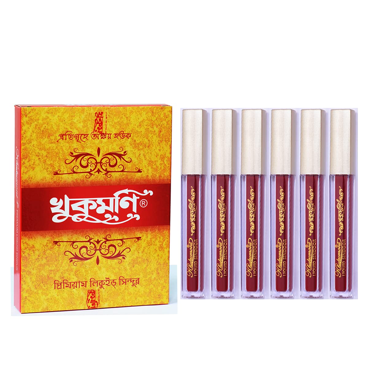 PRADIP CHEMICAL WORKSCombo - Liquid Sindoor-Mroon(Pack of 6)