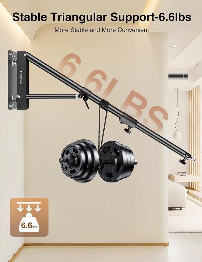 Soporte de brazo ajustable para luz de anillo 135 cm miniatura 6